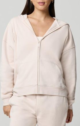 Florence By Mills Cozy Crush Oversize Zip Hoodie in Quartz at Nordstrom, Size Xx-Large