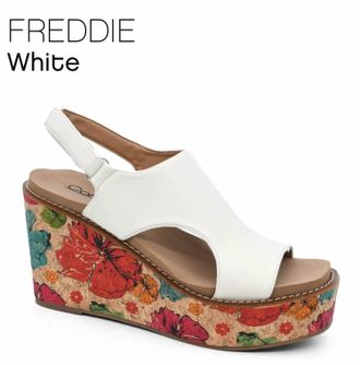 Corkys Footwear Womens The Freddie Wedge Sandals In White