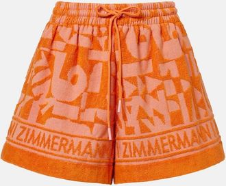 Zimmermann Solstice cotton terry shorts