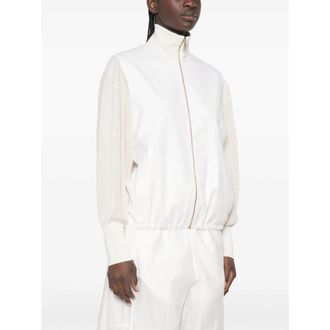 Fabiana Filippi Mixed-Knit Jacket - White