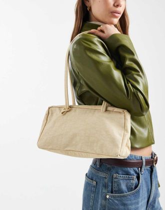 Baggu Borsa bowling in nylon color crema-Giallo