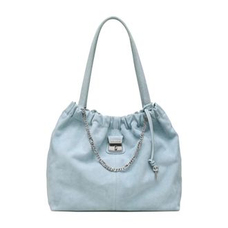 Marc Jacobs Suede Cristina Tote - Dames - Schoudertassen - Blauw - ONE Size - Su&egrave;de - Tassen