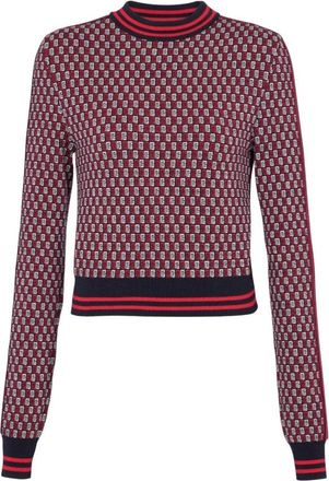 Balmain Gebreide Truien - Dames - Ronde hals truien - Veelkleurig - S - Truien & Vesten