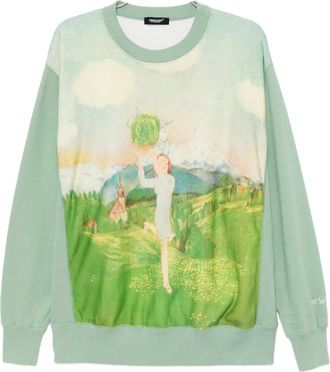 Undercover Felpa leggera in cotone - Verde