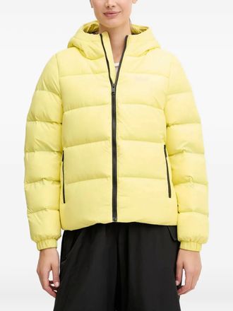 Jack Wolfskin Frozen Palace hooded zip-fastening jacket - women - Recycled Polyester/Recycled Polyester/Duck Down/Feather - M - Yellow