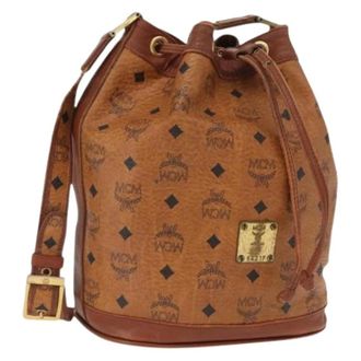 MCM Borsa a spalla a secchiello Pre-owned - - Pre-owned - Donna - Marrone - ONE SIZE