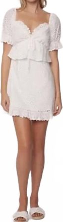Lost + Wander Petals Of The Sky Mini Dress In White