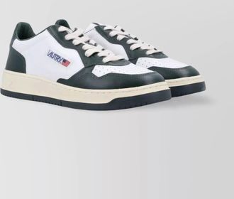 Autry champion leather sneakers with perforated toebox