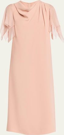 Valentino Garavani Campiona Draped Silk Dress