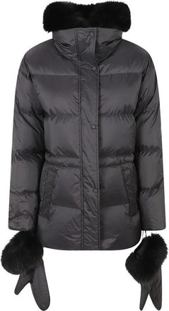 Yves Salomon Mujer, Chaquetas, Negro, Talla: S