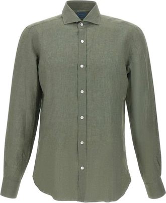 Barba Camicia in lino - Verde