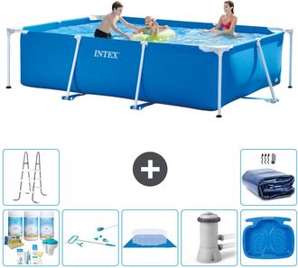 Intex Piscina Con Estructura Rectangular - 300x200x75 Cm - 7-piezas S20060
