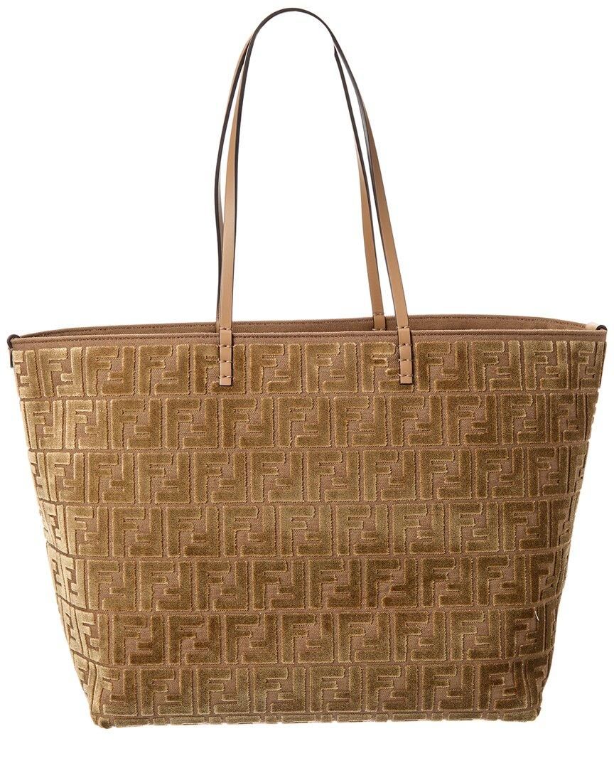ハンドバッグ FENDI Handbags Women Straw Brown Fendi Open Box - Fendi Step Out Straw Bucket Bag 8BT364-APH2
