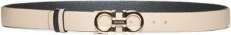 Ferragamo Gancini Reversible Riem - Dames - Riemen - Beige - 90 CM - Leer - Accessoires