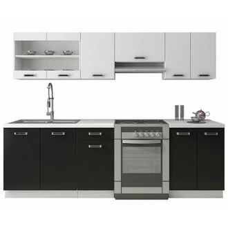 Habitat et Jardin Conjunto De Cocina Tucson 161, 240x60cm, Encimera, Aglomerado Laminado, Led