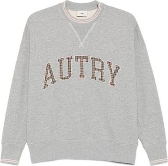 Autry Sweatshirt met geborduurd logo - Dames - Sweatshirts - Grijs - M - Katoen - Hoodies & sweatvesten