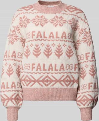 Vila Strickpullover mit Stehkragen Modell FROSTINA in Rose, Größe XL