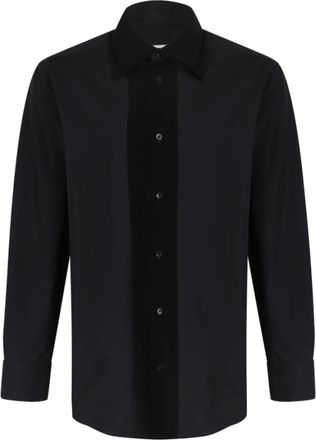 Maison Margiela Katoenen Shirt - Heren - Casual Overhemden - Zwart - L - Katoen - Overhemden