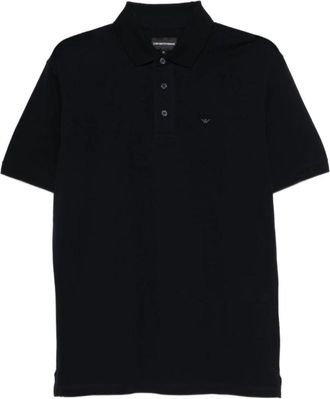 Emporio Armani Polo MC Marino Logo Bordado - Heren - Polos - Blauw - 3XL - Tops