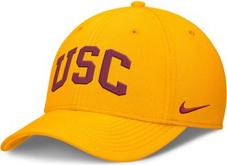 Nike USC Classic Swooshflex Nike Mens Dri-FIT College Hat in Yellow | NC0376ISCJ-KLK