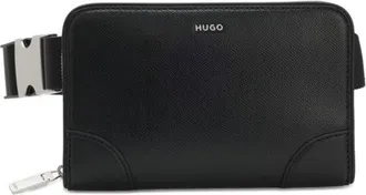 HUGO BOSS Crossbody bag with brushed silver hardware
