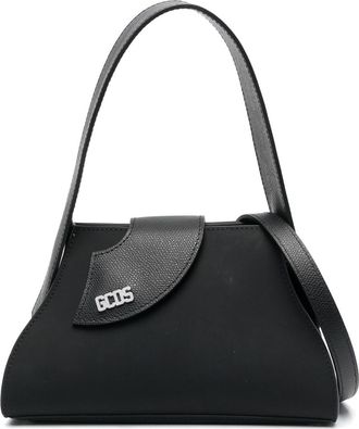 GCDS small Comma logo-lettering tote bag - women - Viscose/Calf Leather/Calf Leather - One Size - Black