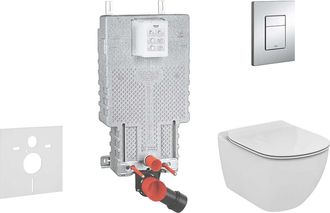 GROHE Uniset - Conjunto De Inodoro Suspendido + Inodoro Y Asiento Ideal Standard Tesi 38643set-kf