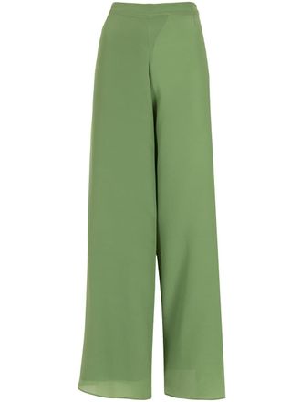 Amir Slama silk palazzo pants - Green