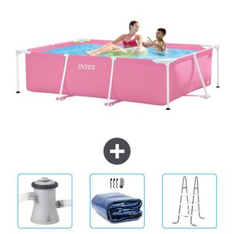 Intex Piscina Con Estructura Rectangular - 220x150x60 Cm - 6-piezas Scb83