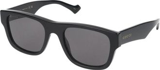 Gucci Gg 1427S Zonnebril - Heren - Zonnebrillen - Zwart - 53 MM - Accessoires
