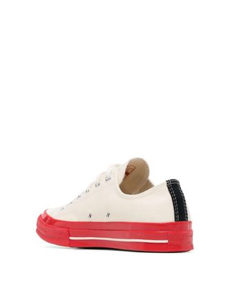 Comme Des Gar&ccedil;ons Mens Comme Des Gar&atilde;&sect;ons Play X Converse Chuck 70 Sneakers White Shoes >