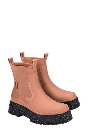 Melissa Drip Lug Sole Chelsea Boot in Brown/Black at Nordstrom Rack, Size 7