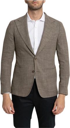Corneliani Kostuums, Heren, Bruin, M, Formele Blazers