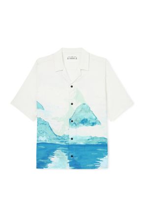 MANAAKI Paradise Camp-Collar Printed Lyocell Shirt