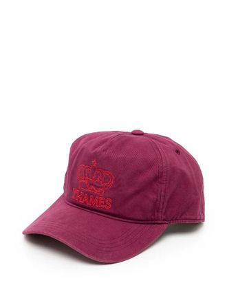 Thames MMXX logo-embroidered cap - Purple