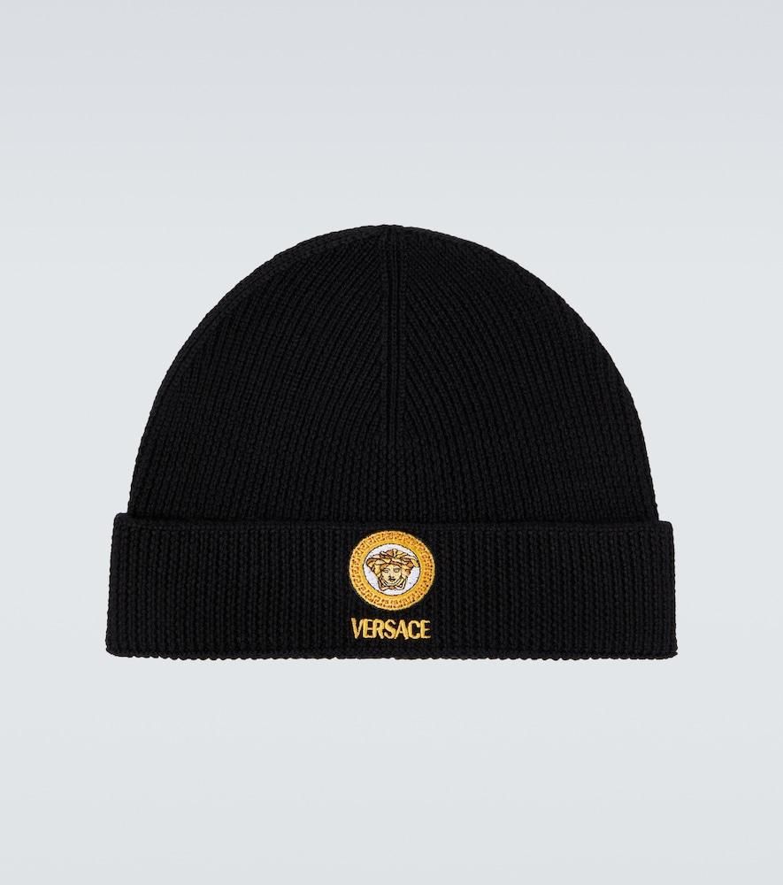 Logo Versace Rainbow ベルサーチ Beanie Black