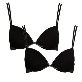 Boobs & Bloomers Anny 2er Pack, mit Schale, mit Schleife, mit B&uuml;gel, verstellbare Tr&auml;ger, Baumwollmix