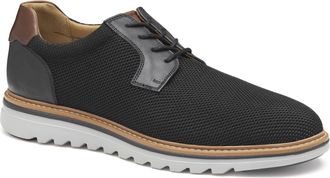 Johnston & Murphy Mens Ralston Plain Toe Knit Lace-Up Oxford