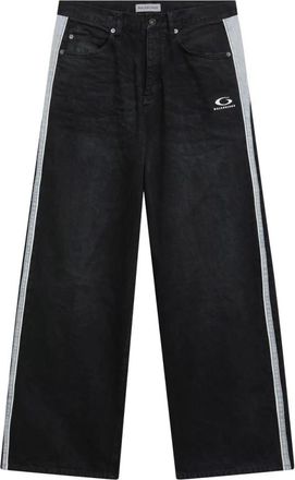 Balenciaga Piping Detail Denim Broek - Heren - Regular Fit Jeans - Zwart - W32 - Denim - Jeans