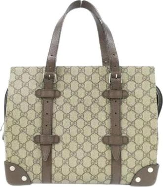 Gucci Pre-owned Handbags, female, Beige, Size: ONE SIZE Pre-owned GG Supreme Handbag
