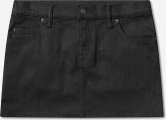 Hysteric Glamour Women s Fire Hysteric Micro Mini Skirt Black