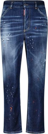 Dsquared2 Vintage Boston Jeans - Dames - Slim Fit Jeans - Blauw - 2XS - Katoen - Jeans