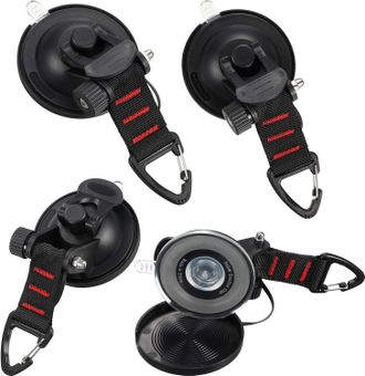 OEM Juego De 4 Anclajes Con Ventosa Y Gancho De Fijaci&oacute;n, Gancho De Seguridad Con Ventosa Para Toldo Lateral De Coche, Tienda De Campa&ntilde;a, Lona De Camping,