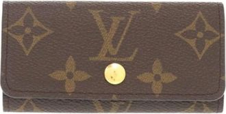 Louis Vuitton Pre-owned Accessories, female, Brown, Size: ONE SIZE Pre-owned Canvas Key Holder