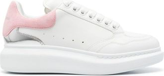 Alexander McQueen Oversized leather sneakers - women - Leather - 40 - White