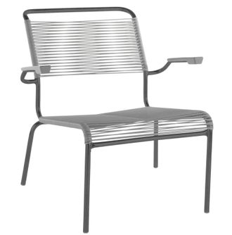 Schubiger M&ouml;bel Spaghetti-Lounger S&auml;ntis mit Armlehnen