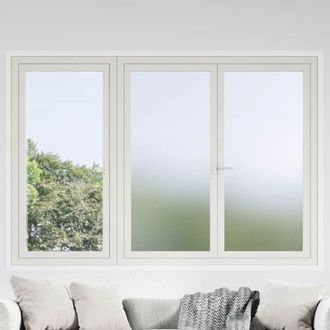 vidaXL L&aacute;minas De Ventana Esmeriladas Gris Pvc Vidaxl