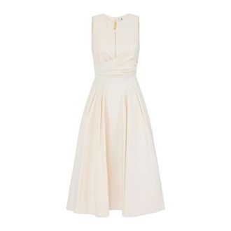 Elisabetta Franchi Dames, Jurken, Beige, Maat: XL Taf