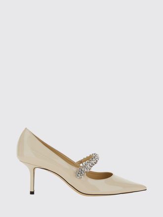 Jimmy Choo London D&eacute;collet&eacute; Mary Jane Bing in pelle verniciata con cristalli