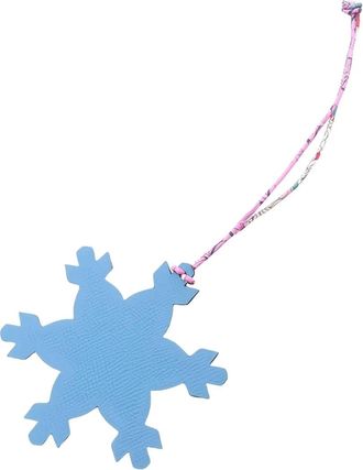 Herm&egrave;s Ciondolo per Borsa Snowflakes - Blu